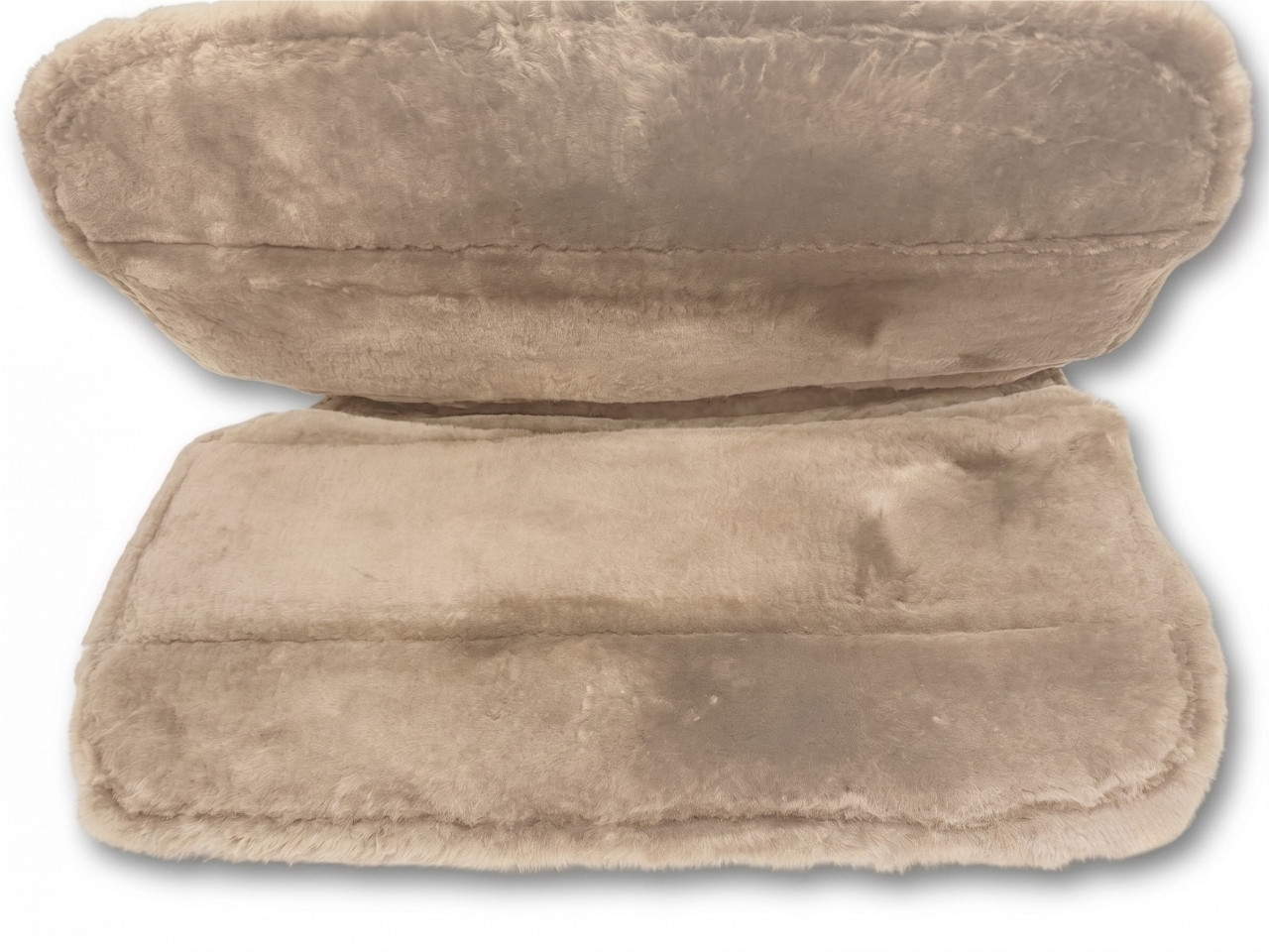 Premium Western Padded Lambskin Pad, Brown, with Removable Inserts