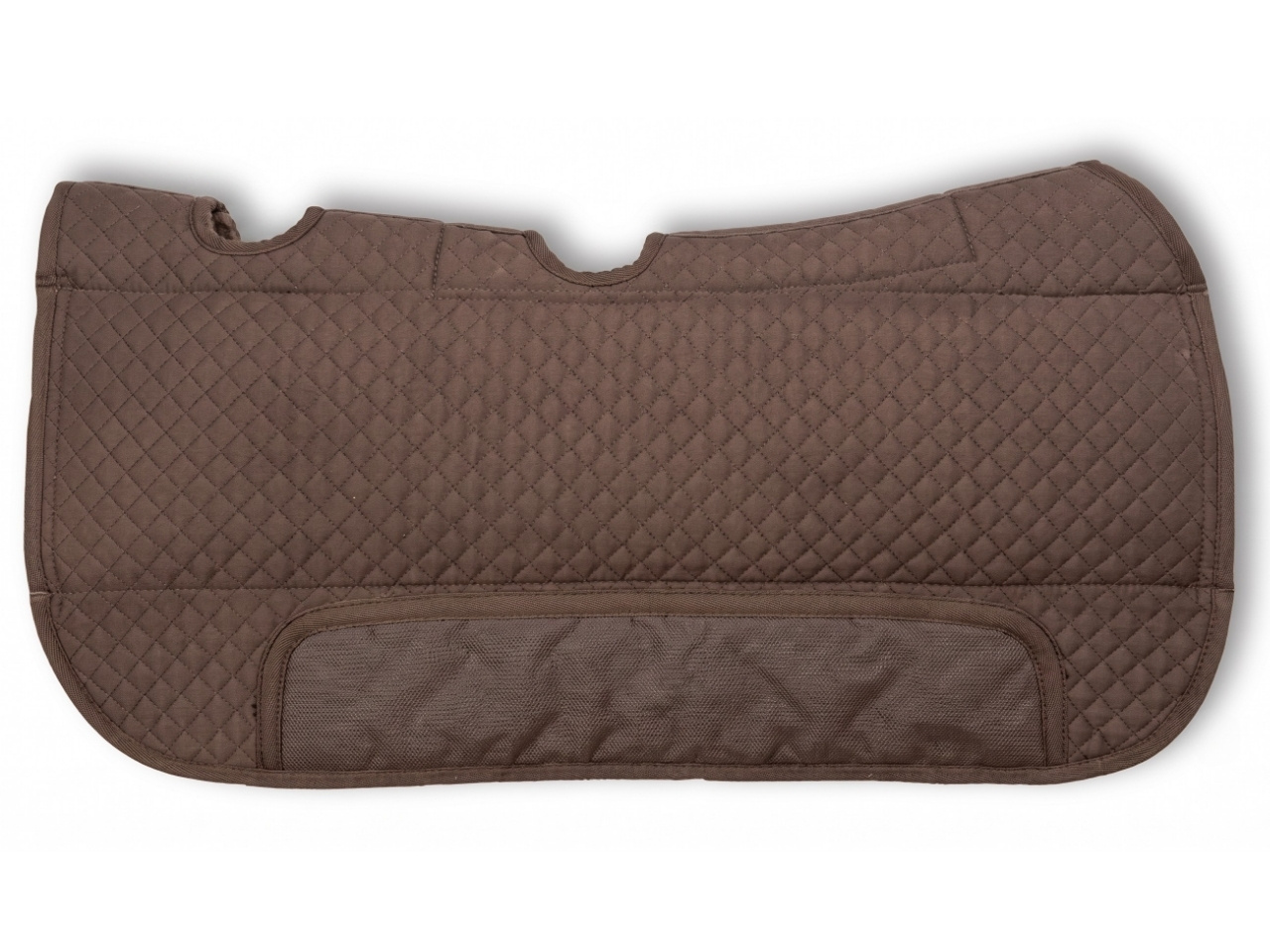 Premium Western Lambskin Pad, Black, with Ventilation, Anatomically Shaped
