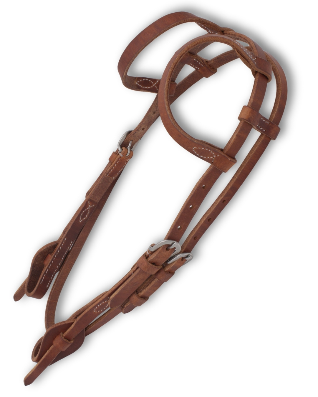 Zweiohr Westerntrense Quick Change mit Kehlriemen, Western Arbeitszaum, amerikanisches Leder Zweiohr Westerntrense Quick Change mit Kehlriemen, Western Arbeitszaum, amerikanisches Leder
