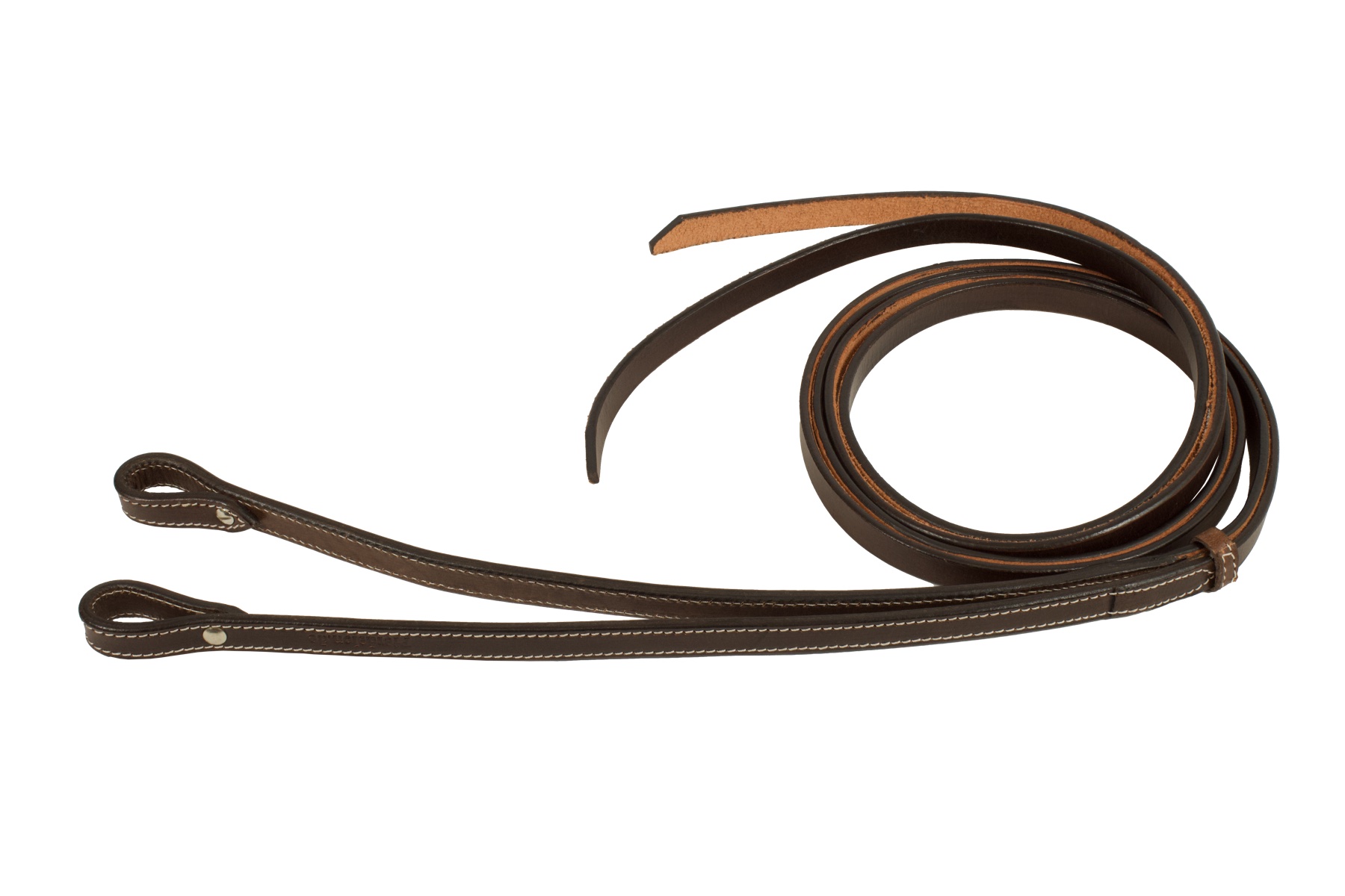 westernzuegel-dunkelbraun-ziernaht-pferdelon Split Reins Westernzügel, dark oiled, Breite 5/8, 16 mm, dunkel, Ziernaht